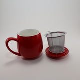 Saara Porcelain Tea Cup with Matching Lid and Infuser